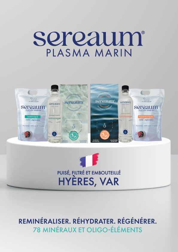 plasma marin Sereaum, l'eau de mer à boire 