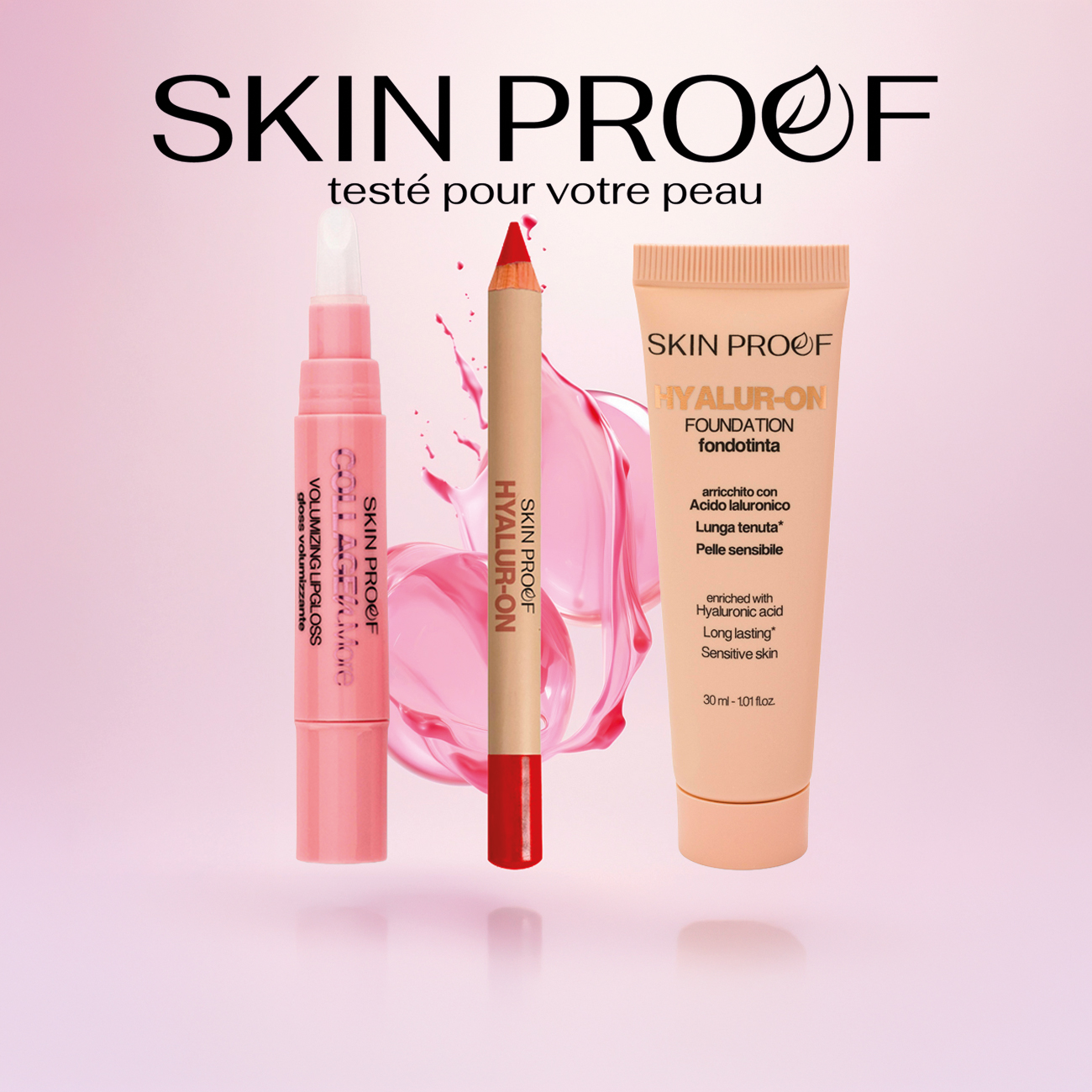 skin proof, maquillage à l'acide hyaluronique